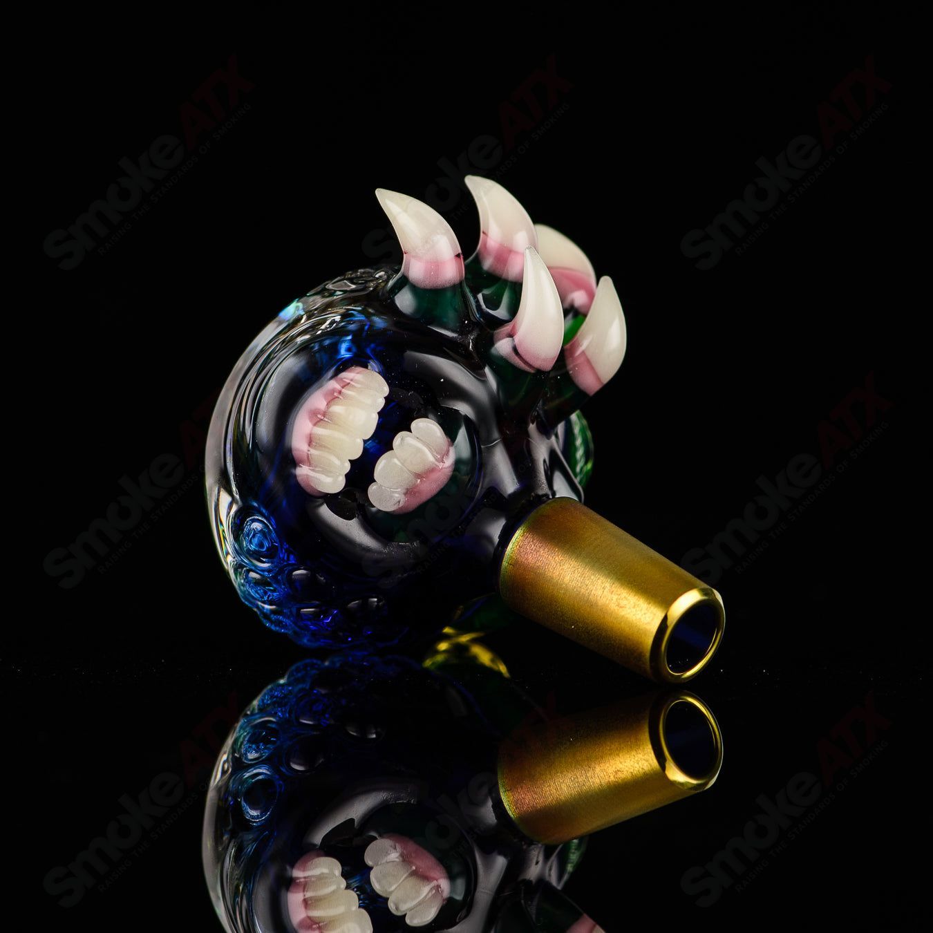 Salted Universe Slide by SALT & JOLEX, a stylish heady glass bowl with galaxy-inspired design for smoking accessories.