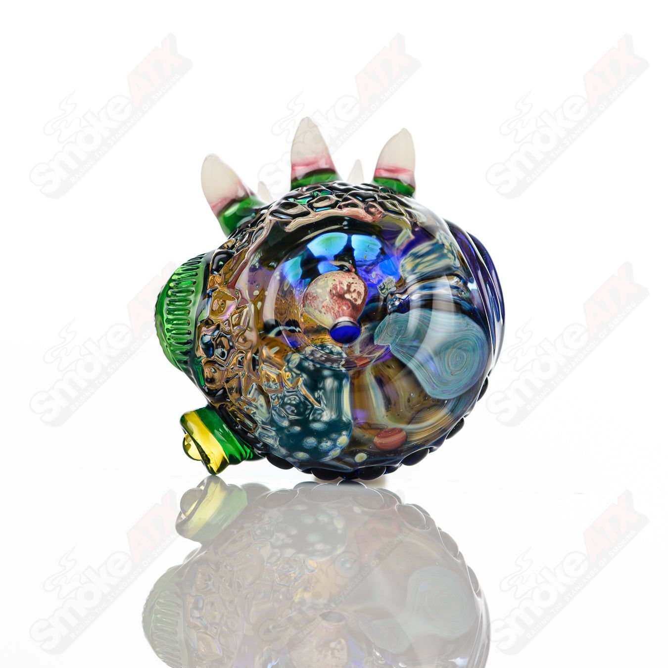 Salted Universe Slide by SALT & JOLEX heady glass bowl, featuring intricate galaxy-inspired design and vibrant colors.