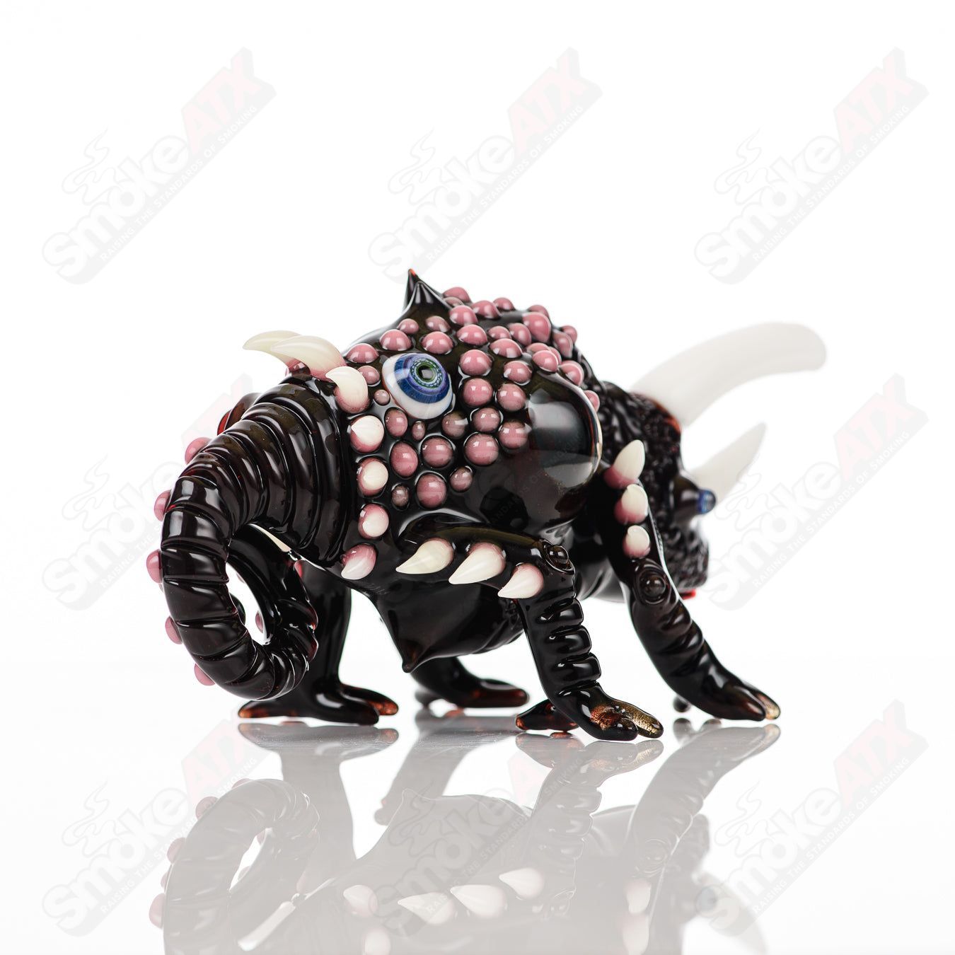 Salty Chameleon by Hardman Glass Salt Glass, colorful heady concentrate rig with intricate glasswork and vibrant design details.