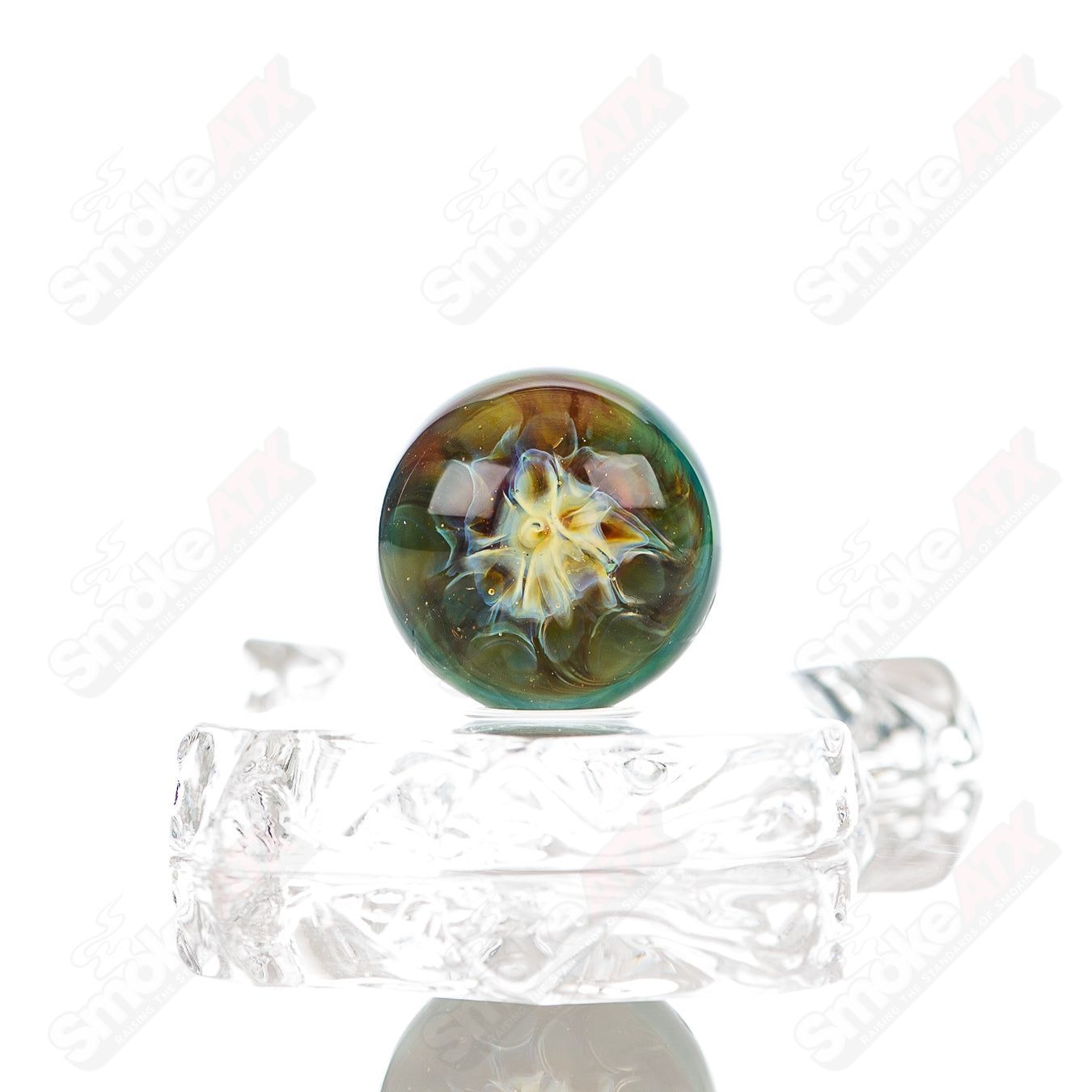 Colorful Slurper marble by Phil Siegel Glass, featuring intricate heady glass design with vibrant swirls and detailed craftsmanship.