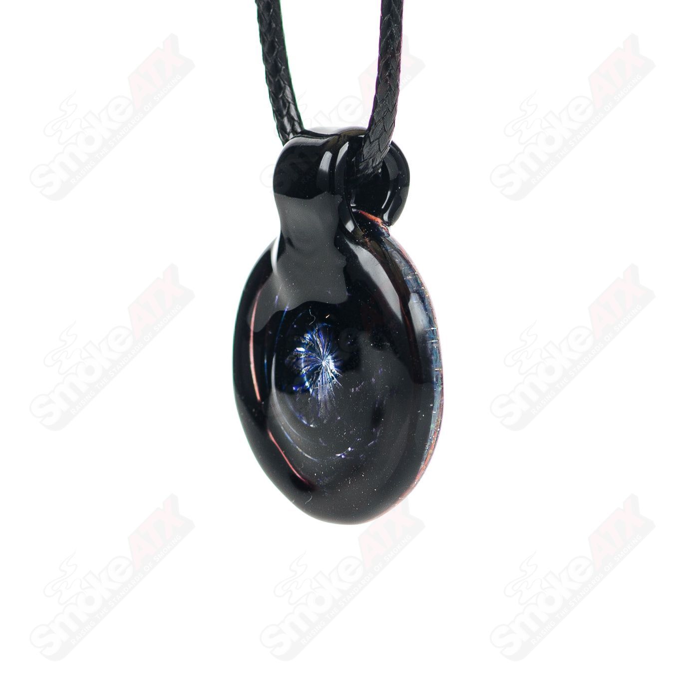 Small Filla pendant by John W Glass, handcrafted heady glass pendant featuring vibrant colors and intricate design details.