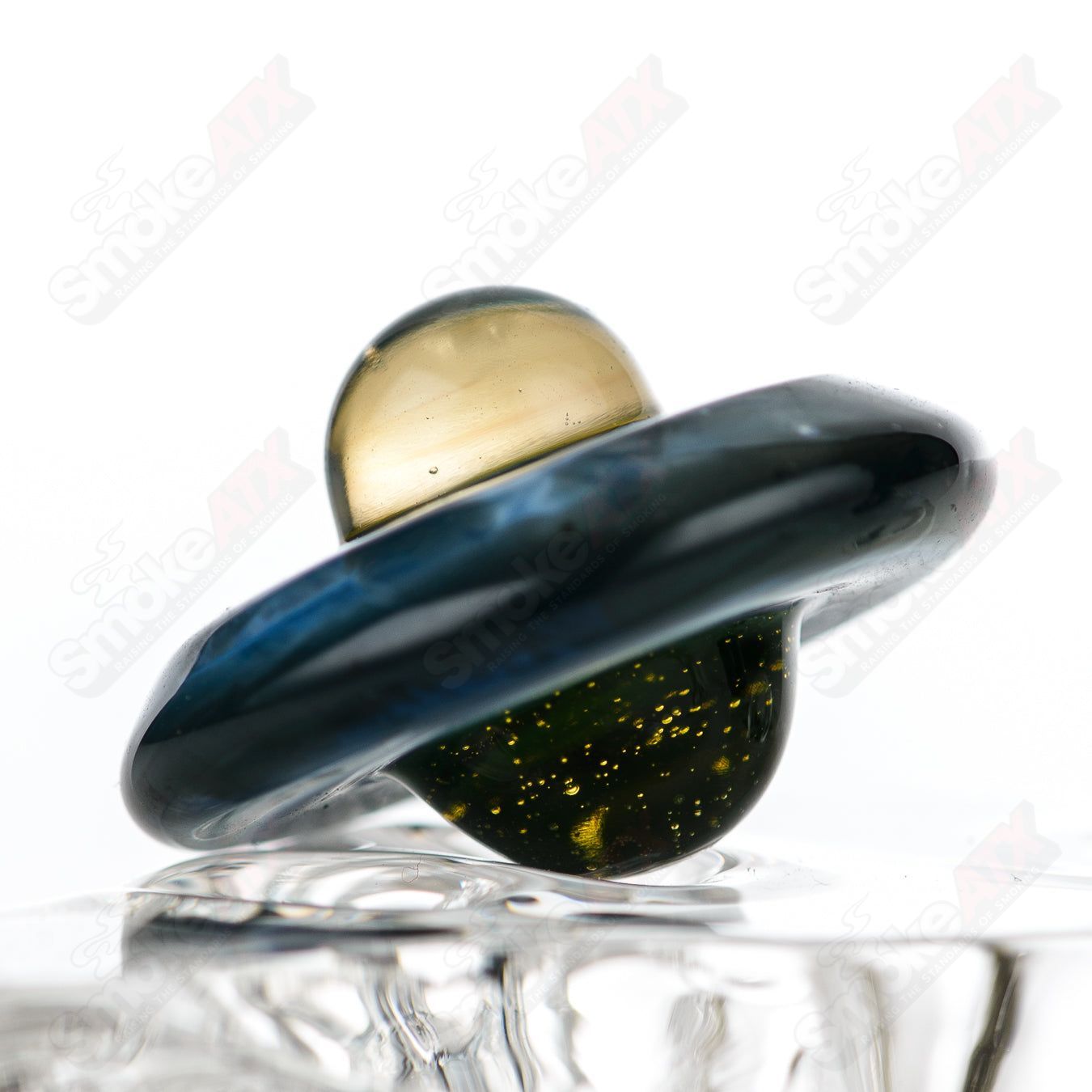 Ghost Glass UFO Slurper Set featuring colorful heady glass pieces with intricate designs and unique slurper bowls.