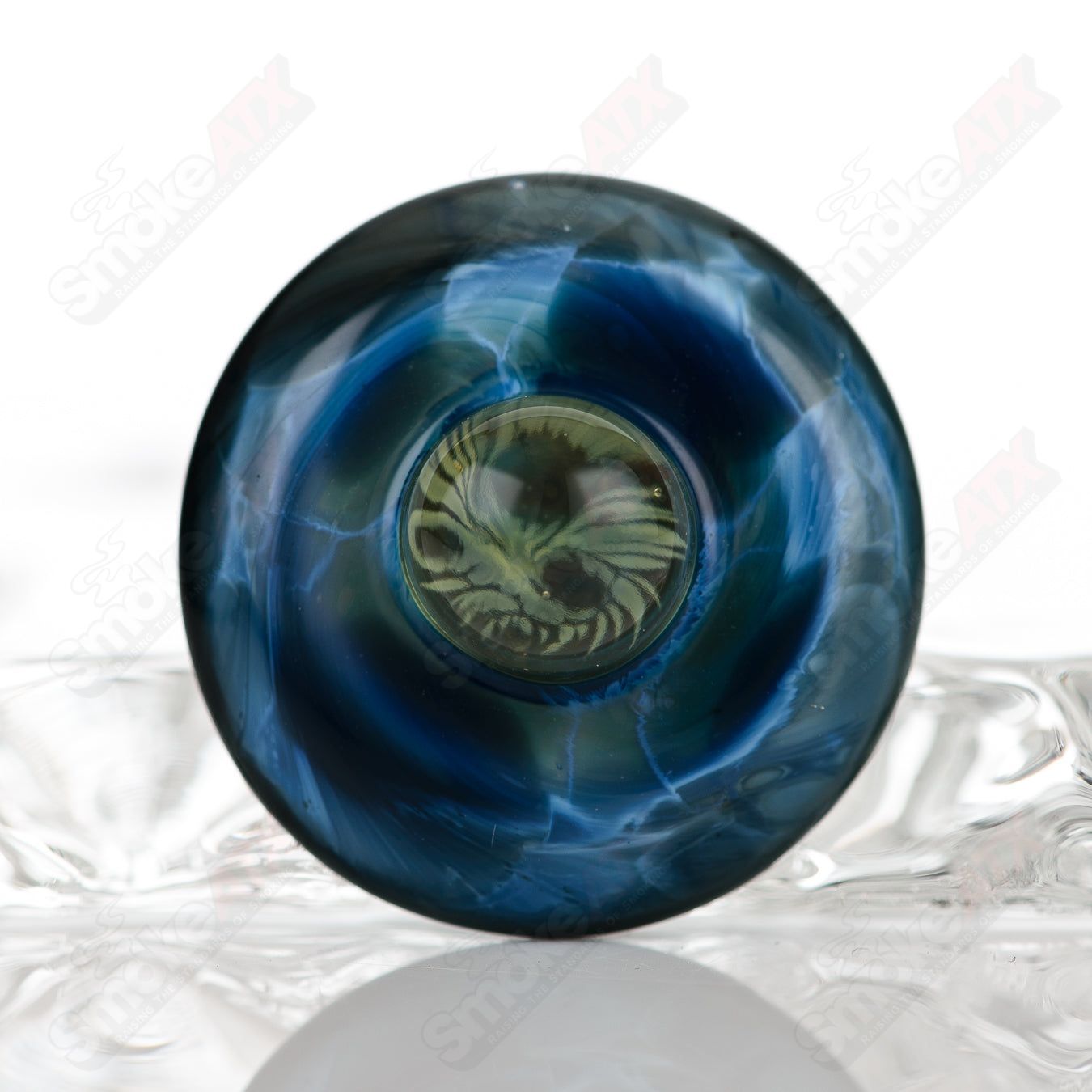 Ghost Glass UFO Slurper Set featuring colorful ghost-themed heady glass with intricate details and unique slurper design.