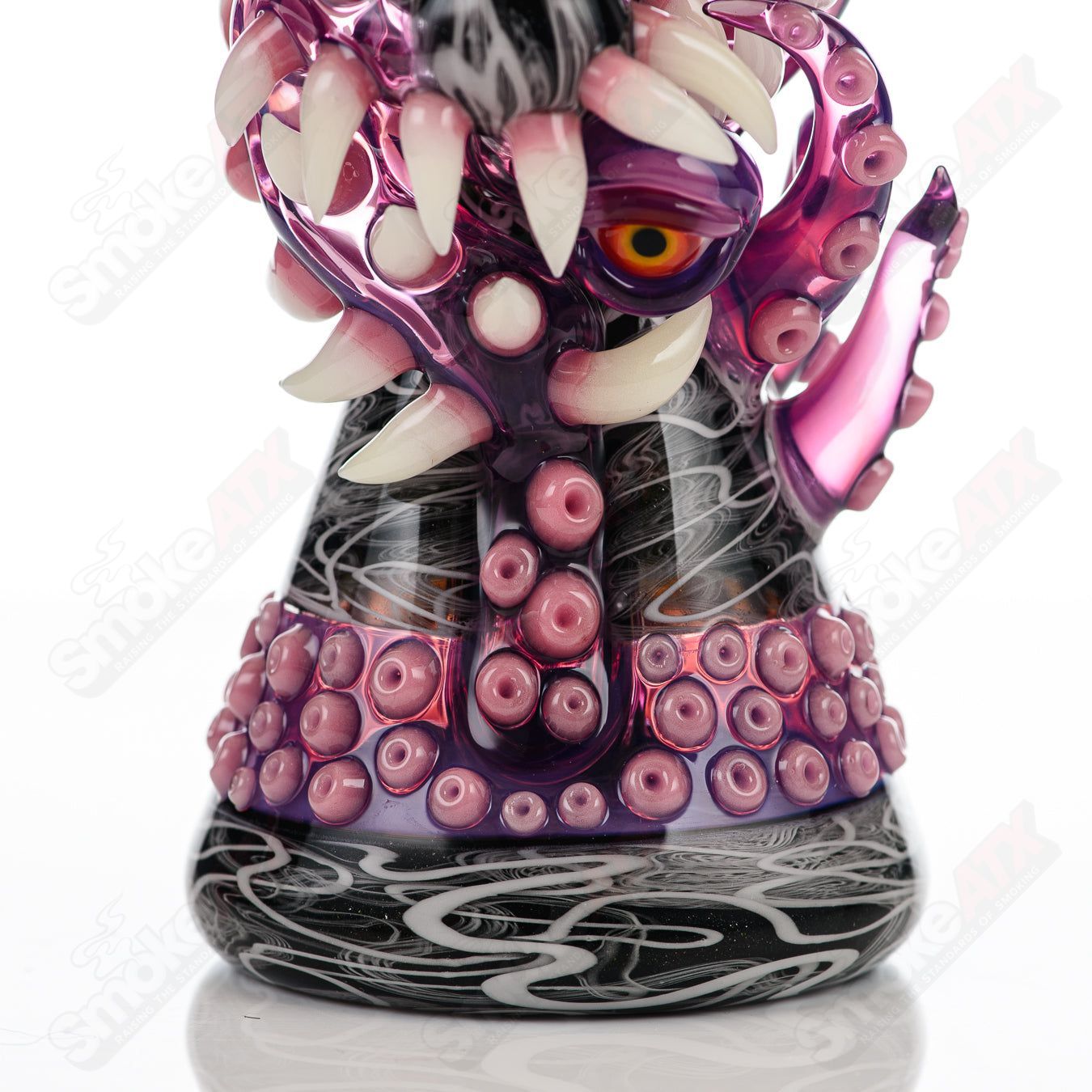 UV ReCurl by Scomo Moanet & Salt Glass concentrate rig with Toro and Salt Grail, featuring vibrant UV-reactive glass.