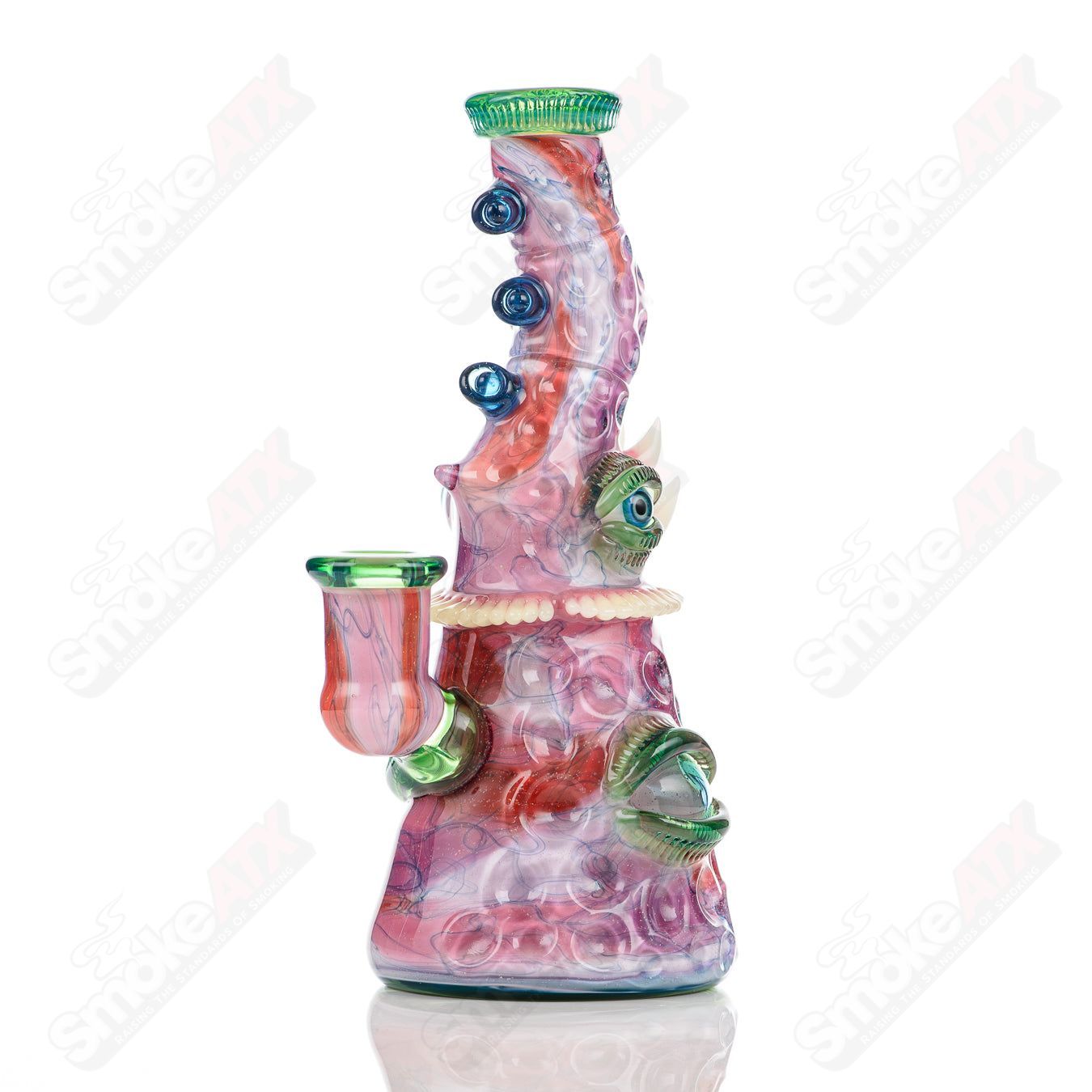 Salt Glass UV Saltacc Soul Window concentrate rig by Scomomoanet x SALT, featuring colorful heady glass design and intricate details.