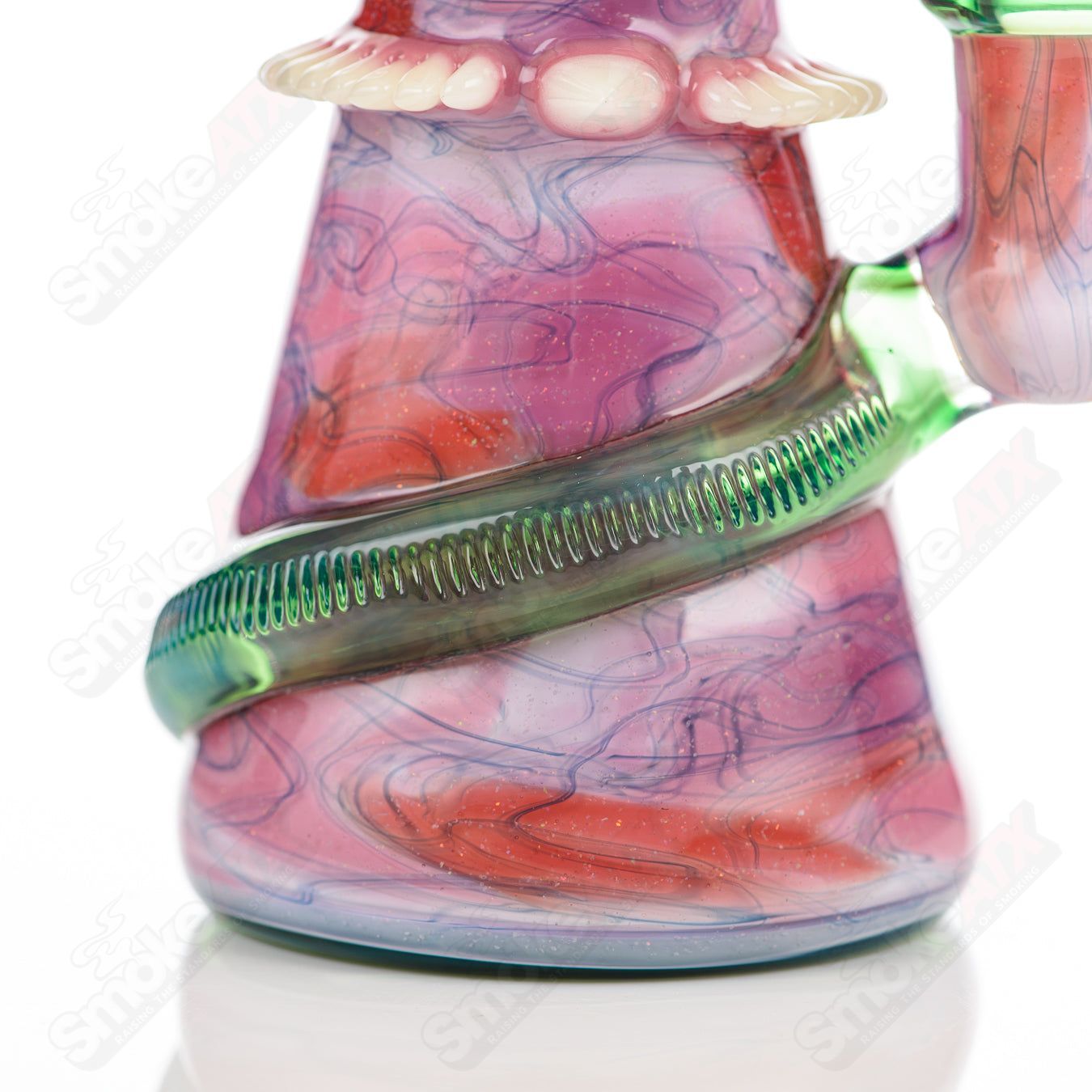 UV Saltacc Soul Window heady glass concentrate rig by Salt Glass, featuring colorful design and intricate glasswork for dabbing.