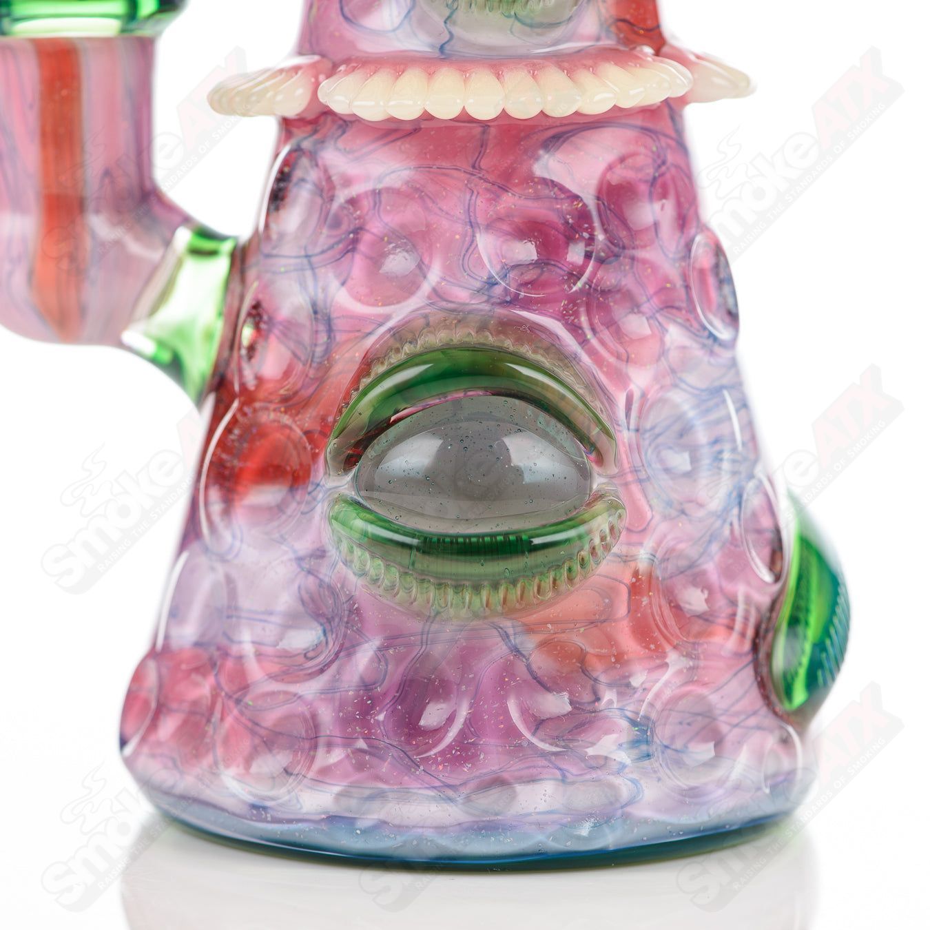 Salt Glass UV Saltacc Soul Window concentrate rig featuring vibrant colors and intricate glasswork, designed for dabbing and concentrates.