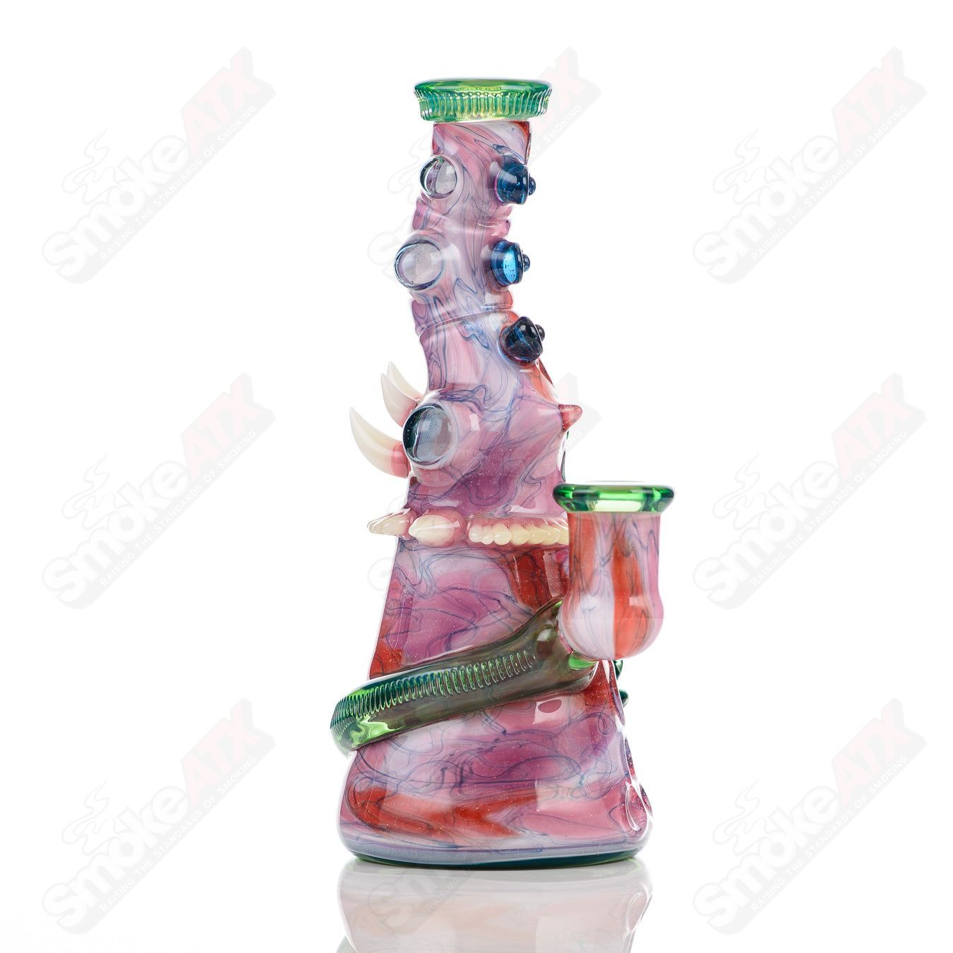 Salt Glass UV Saltacc Soul Window concentrate rig with colorful glass design, crafted for Scomomoanet x SALT collaborations.