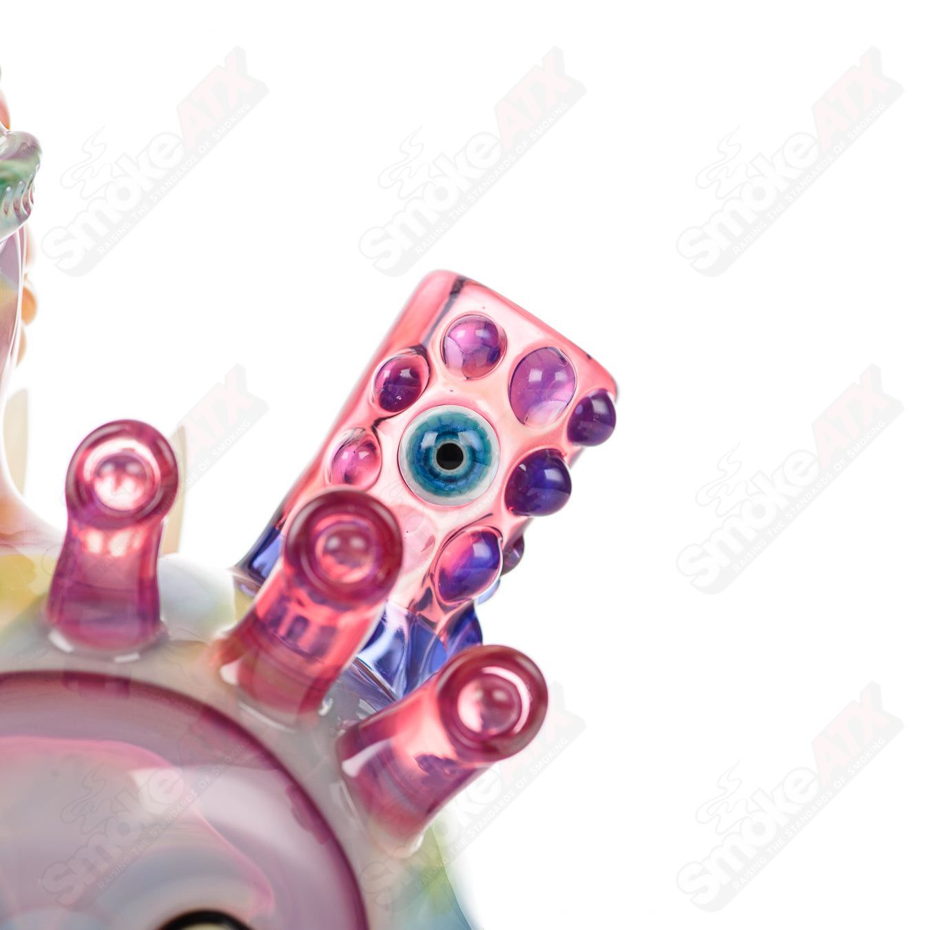 UV Saltacc Tye Dye Chappy heady glass concentrate rig with vibrant colors and intricate design from Aquarius x SALT.
