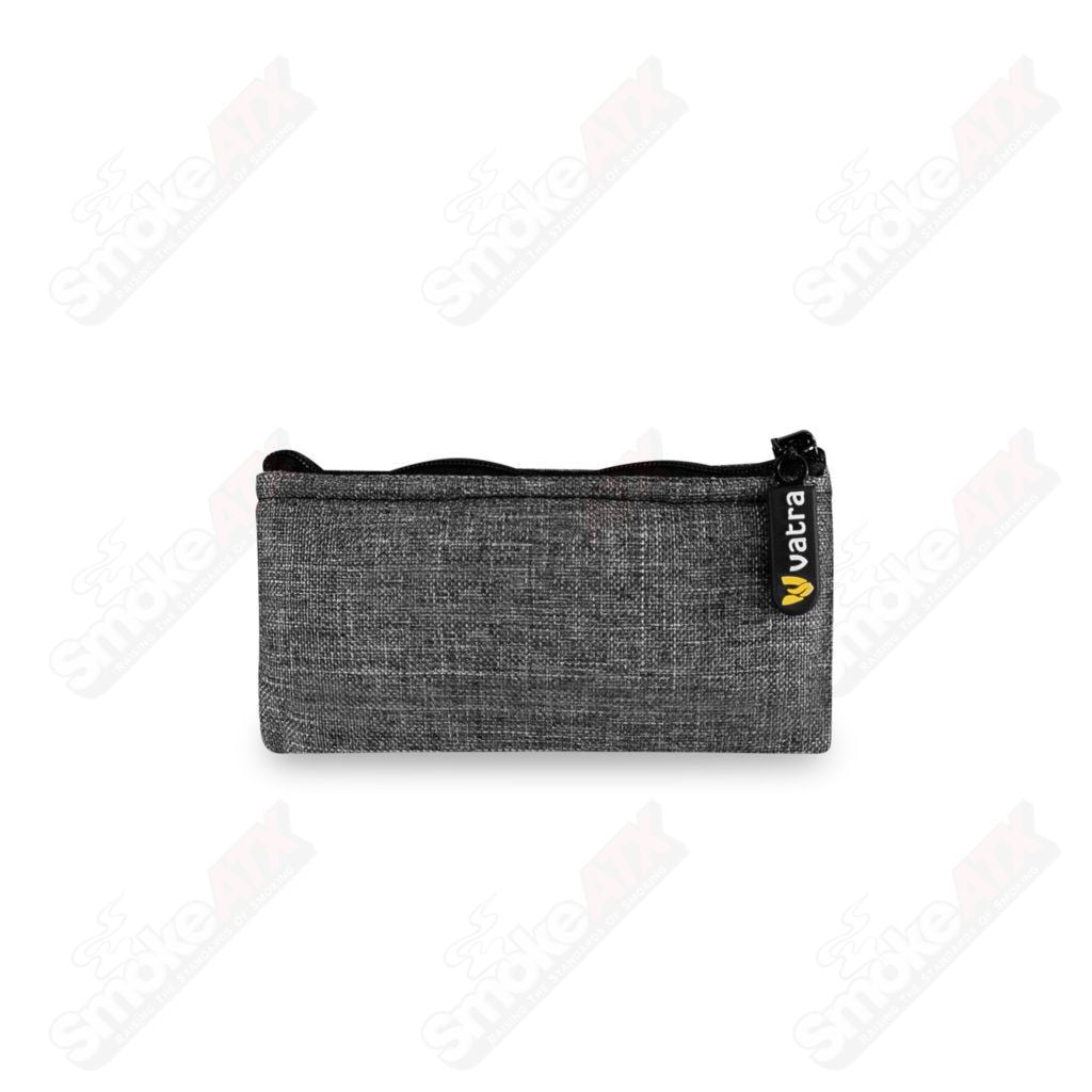 Vatra Bags Woven Gray V15 5.5-inch zip pouch, a protective case with woven gray fabric and zipper closure.