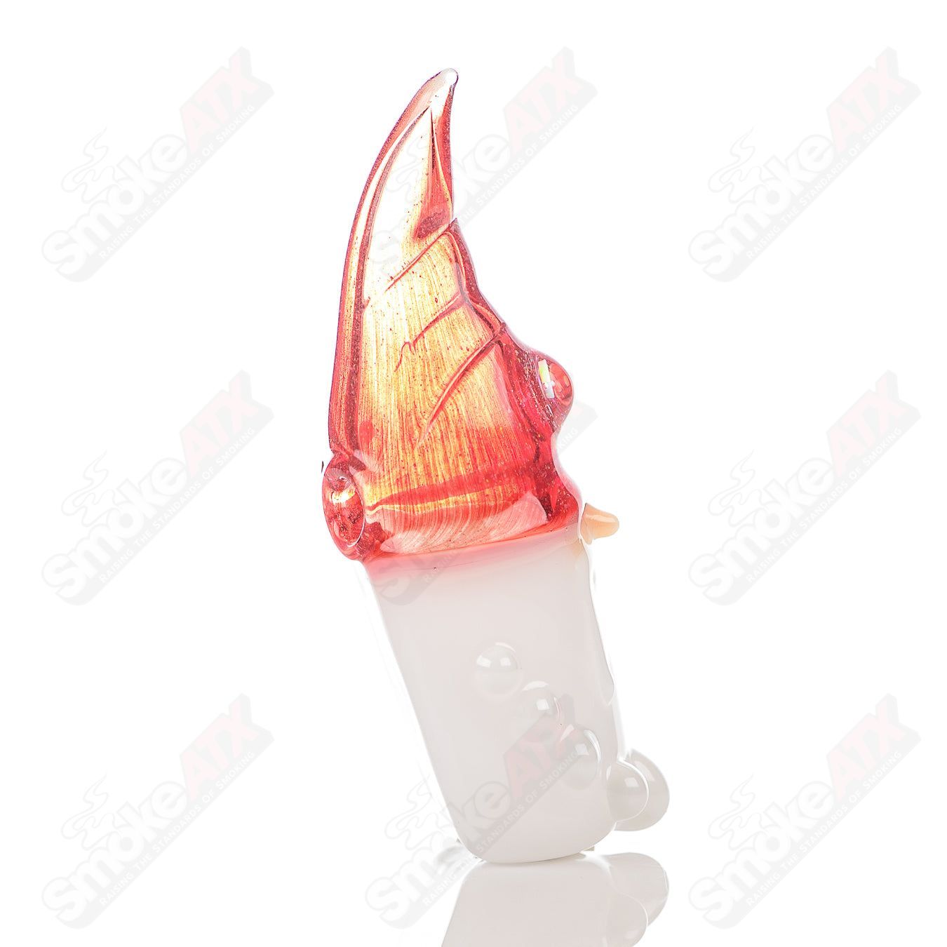 Colorful wizard pendant by Phil Siegel Glass, handcrafted heady glass jewelry with intricate details and vibrant design.