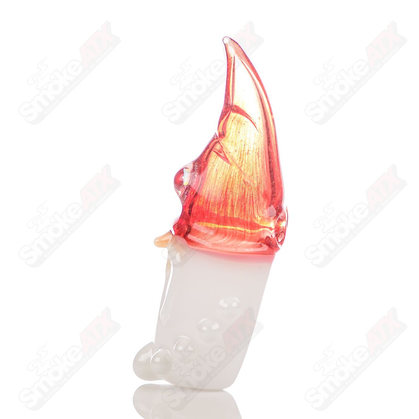 Heady glass wizard pendant by Phil Siegel featuring intricate glasswork and detailed wizard design.