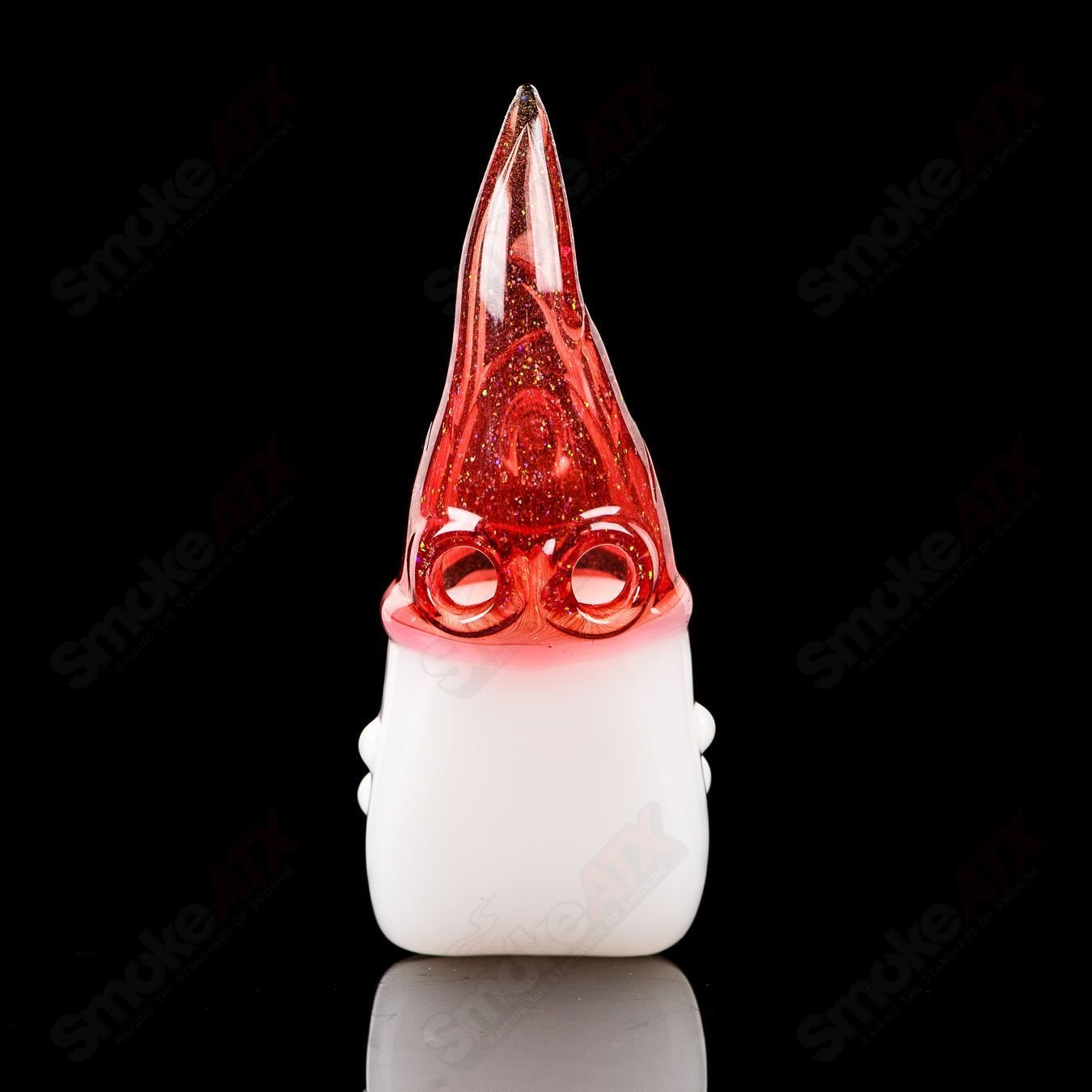 Heady glass wizard pendant by Phil Siegel featuring intricate glasswork and detailed wizard design.