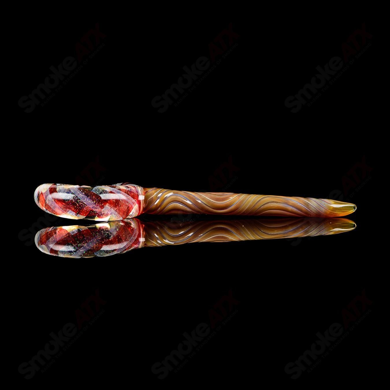 Heady glass Wizard Rig Classic by Phil Siegel featuring intricate design and clear glass construction for concentrate use.