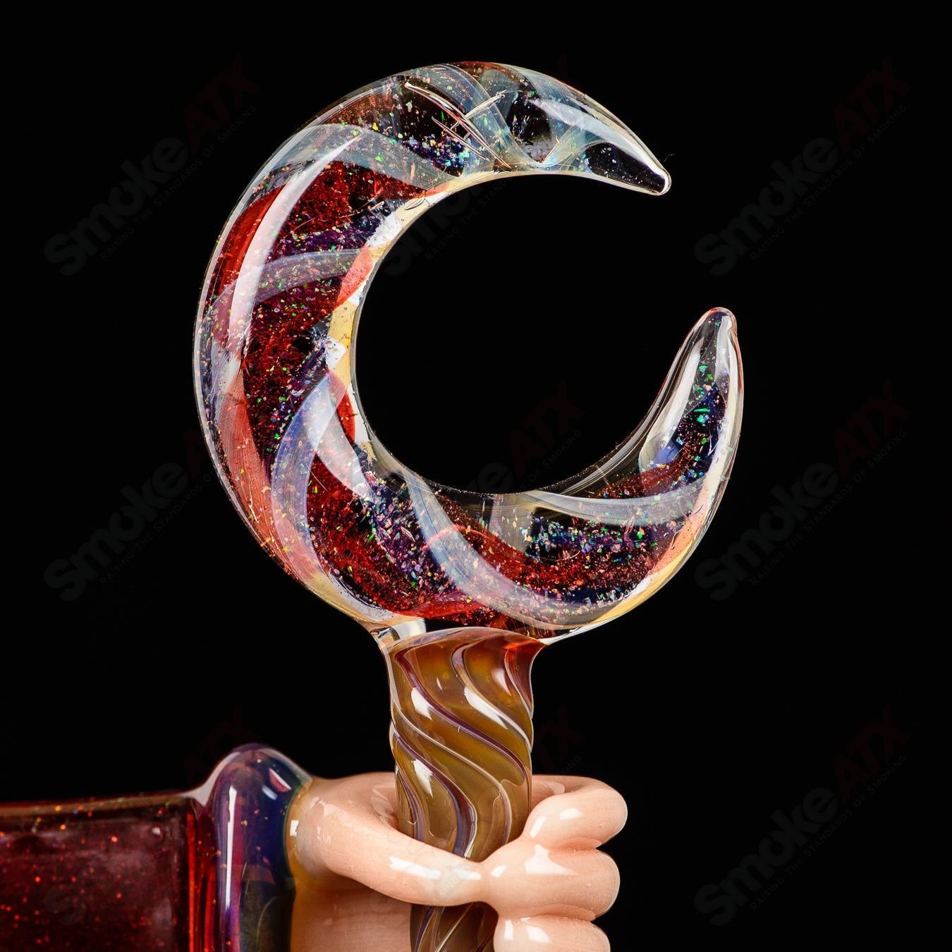 Phil Siegel Glass Wizard Rig Classic, a colorful heady glass concentrate rig with intricate wizard-themed design.