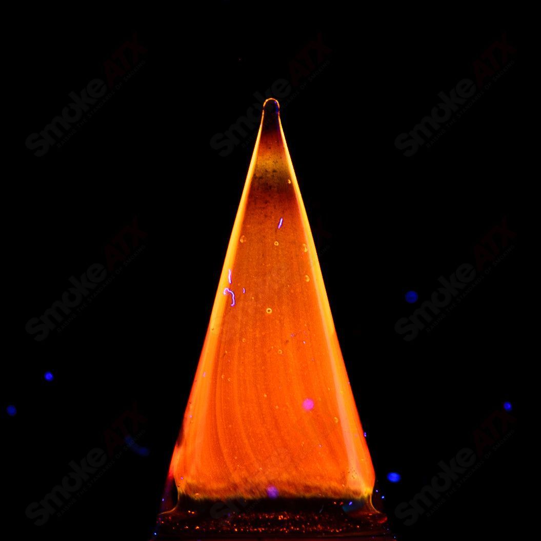 Yellow Jacket UV 8-arm straight tube by Sovereignty Glass with full accent and seal accent detailing.